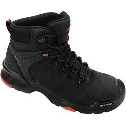 Sicherheitsstiefel Brooklyn Gr.45 schwarz/rot Leder S3 SRC HRO EN20345 BAAK Produktbild
