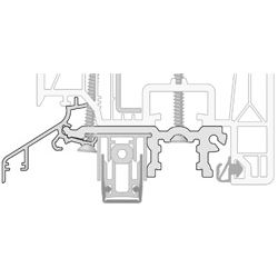 Adapterprofil aus PVC mit integriertem Wetterschenkel BDA5761 L=1950 mm Produktbild