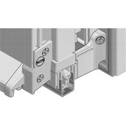 Endkappen f Adapterprofil EK-BDA8531g (2-teilig) aus Kunststoff inkl. Schrauben 4x3,5 x 32 mm und 4x 3,5x19 mm grau Produktbild