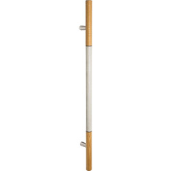 Stossgriff SG-302-Eiche-1200, Griff in Ø35mm, 90° Stützen, Mitelteil 600mm in Betonoptik, L=1200 - A=900mm,Befestigung:BA18 Produktbild