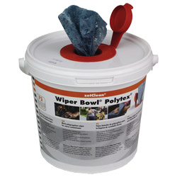 Handreinigungstuch Wiper Bowl Polytex hohe Reinigungskraft 72 Tücher Eimer WIPER BOWL Produktbild