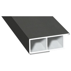 Kammerprofil 40x15mm SK Lg. 6,00m foliert, mit Nase 436 1014 Alux DB 703 Produktbild