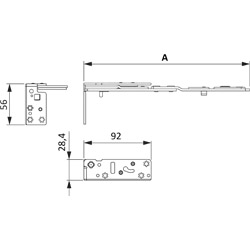 Scherenarm AX 30/13 TS DF ls K25 Produktbild