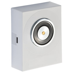 Türhaftmagnet mit verdeckten Anschlussklemmen. Mit Verpolschutz und Löschdiode. Passend zur Ankerplatte ASS 55. Produktbild