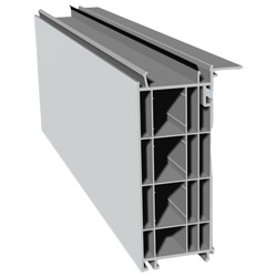 Salamander-Bodeneinstand 130mm Lg. 6,00m Rb, mit WL, für 82er, VE: 12mInnen Weiß Produktbild