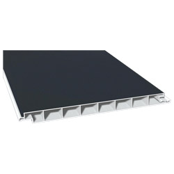 Nut- u. Federprofil 200x17mm Lg. 6,00m foliert, gerade 70 1605-167 Anthrazitgrau Produktbild