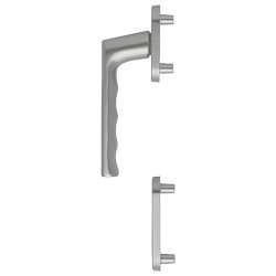 Balkontürhalbgarnitur AL F9 0700FA/66N/66NS, Außenseite, 10 mm Nocken, M5/7 mm Vierkantaufnahme PZ Produktbild