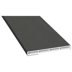 Kammerprofil 80x7mm SK Lg. 6,00m foliert, ohne Nase 436 1014 Alux DB 703 Produktbild