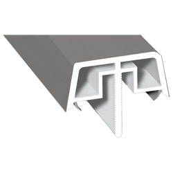 Kopplungsabdeckungsprofil Lg. 6,50m foliert 436 1016 Alux Graualuminium Produktbild