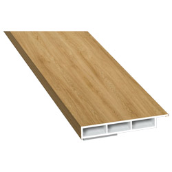 Kammerprofil 50x7mm SK Lg. 6,00m foliert mit Nase 470 3001 Turner Oak Malt Produktbild