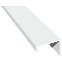 Wetterschenkel 45x31mm Lg. 6,00m Weiß, VE: 60m Produktbild