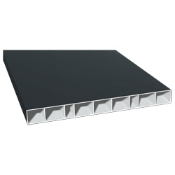 Hohlkammerprofil 200x20mm Lg. 6,00m foliert 70 1605-083 Anthrazitgrau Glatt Produktbild