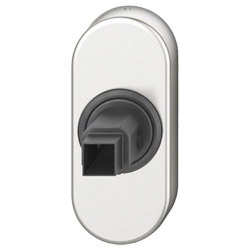 FSB aufliegende Fenstergriffrosette oval schmal in Objektausführung 34 0000 09030 Produktbild