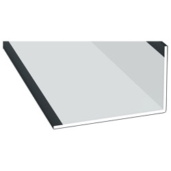 Winkelprofil 60x100x3mm Lg. 6,00m Außen foliert 70 1605-083 Anthrazitgrau Glatt Produktbild