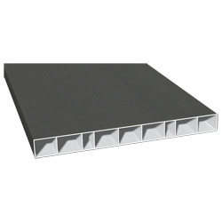 Hohlkammerprofil 200x20mm Lg. 6,00m foliert 436 1014 Alux DB 703 Produktbild