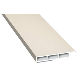 Kammerprofil 50x7mm SK Lg. 6,00m foliert mit Nase, GK Weiß PX 7905 Cremeweiß Produktbild