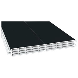 Nut- u. Federprofil 200x24mm Lg. 6,00m foliert 436 6023 Schwarzgrau Matt Produktbild