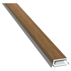 Trapez-Sprosse 23mm SK Lg. 6,00m foliert, mit zwei schwarzen Weichlippen 321 4007-195 Rustic Cherry Produktbild