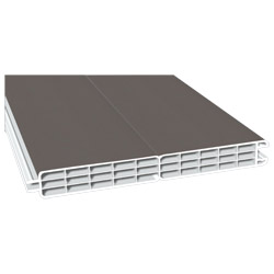 Nut- u. Federprofil 200x24 mm Lg. 6,00 mfoliert436 6047 QUARZGRAU MATT [120] Produktbild