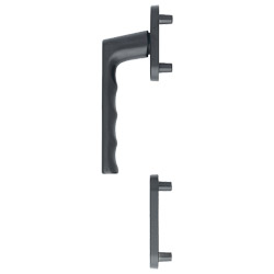 Balkontürhalbgarnitur AL F9714M 0700FA/66N/66NS, Außenseite, 10 mm Nocken, M5/7 mm Vierkantaufnahme PZ Produktbild