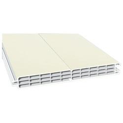 Nut- u. Federprofil 200x24 mm Lg. 6,00 mzweiseitig foliertPX 7905 CREMEWEIß [76] Produktbild