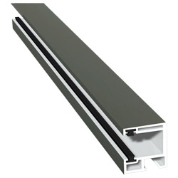 Rollladenführung 30x32 mm Lg. 6,00 mfoliert, mit zwei schwarzen BürstenGK Grau436 7047 QUARZGRAU SATIN [125] Produktbild