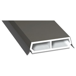 Trapez-Sprosse 38 mm SK Lg. 6,00 mfoliert, mit zwei schwarzen Weichlippen70 3905-167 QUARZGRAU [64] Produktbild