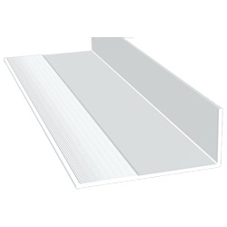 Winkelprofil 50x120x4,2 mm Lg. 6,00 mWeiß, VE: 30 mmit Innenriefen Produktbild