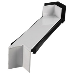 VFG400 IE 90° RAL 9016 weiß - Aluminium-Verbinder inkl. Dichtset für Innenecke 90° zu VBH400 Produktbild