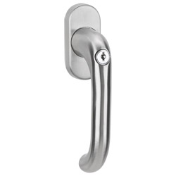 greenteQ Fenstergriff FG60.TBT1.SG100.ER abschließbar - 100NM inkl. Schrauben Produktbild