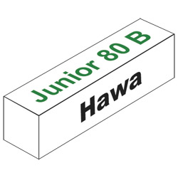 HAWA Schiebetürbeschlag Junior 80 B für Holztüren bis 80 kg Produktbild