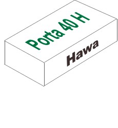 HAWA Schiebetürbeschlag Porta 40 H für Holztüren bis 40kg Produktbild