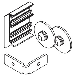 HAWA Blendenendstück-Set Porta 40 GE / H Produktbild