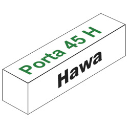 HAWA Schiebetürbeschlag Porta 45 H für Holztüren bis 45 kg Produktbild