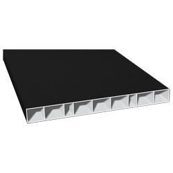 Hohlkammerprofil 200x20 mm Lg. 6,00 mfoliert70 2105-167 SCHWARZGRAU [59] Produktbild