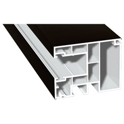 Maxi-Rollladenführung 59x47 mm Lg. 6,50 mfoliert, GK Braun, ohne Bürste85 1805-167 SCHWARZBRAUN [72] Produktbild
