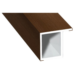 Kammerprofil 17x15 mm Lg. 6,00 mfoliert, mit Nase49233 SIENA ROSSO [82] Produktbild