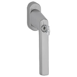Fenstergriff Hamburg AL F9 0700LS/U26 10/32-42 mm 90° M5x45+M5x50 Produktbild