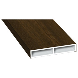 Kammerprofil 40x7 mm Lg. 6,00 mfoliert, ohne Nase217 8007-167 NUSSBAUM [14] Produktbild