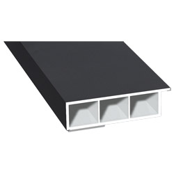 Kammerprofil 60x15 mm SK Lg. 6,00 mfoliert, mit NasePX 47858 ANTHRAZIT ULTI MATT [140] Produktbild