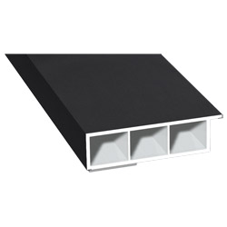 Kammerprofil 60x15 mm SK Lg. 6,00 mfoliert, mit NasePX 47097 BLACK ULTI MATT [139] Produktbild