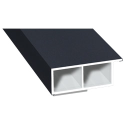 Kammerprofil 40x15 mm SK Lg. 6,00 mfoliert, mit Nase70 1605-097 ANTHRAZITGRAU GLATT 2 [56] Produktbild