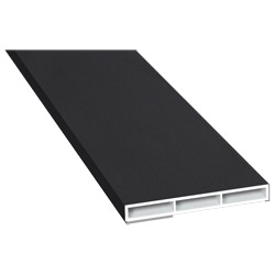 Kammerprofil 60x7 mm SK Lg. 6,00 mfoliert, ohne NasePX 47097 BLACK ULTI MATT [139] Produktbild