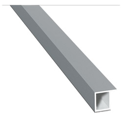 Kammerprofil 17x15 mm SK Lg. 6,00 mfoliert, mit Nase71 5505-083 SILBERGRAU GLATT [65] Produktbild