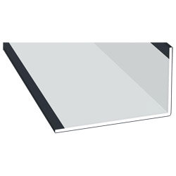Winkelprofil 60x100x3 mm Lg. 6,00 mAußen foliert70 1605-167 ANTHRAZITGRAU [57] Produktbild