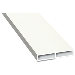 Kammerprofil 40x7 mm SK Lg. 6,00 mfoliert, ohne Nase456 5053 ALTWEIß [130] Produktbild