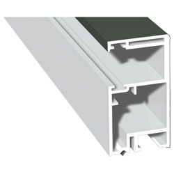 Rollladenführung 30x57 mm Lg. 6,00 mRückseite foliert, ohne BürsteGK Grau436 7048 BASALTGRAU COOL COLOR [126] Produktbild