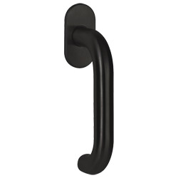 greenteQ Fenstergriff FG60.FRS.ER mit flacher Rosette Edelstahl - inkl. Schrauben Produktbild