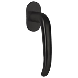 greenteQ Fenstergriff FG65.FRS.ER mit flacher Rosette Edelstahl - inkl. Schrauben Produktbild