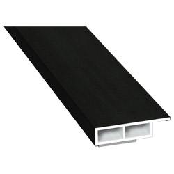 Kammerprofil 30x7 mm SK Lg. 6,00 mfoliert, mit Nase446 6062 JET BLACK MATT [145] Produktbild